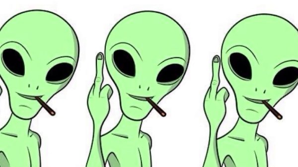 Разноцветный инопланетянин