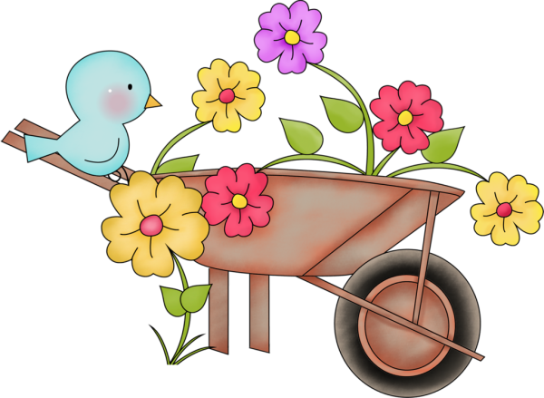 Столик с цветами на прозрачном фоне