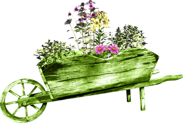 Садовая тележка вектор
