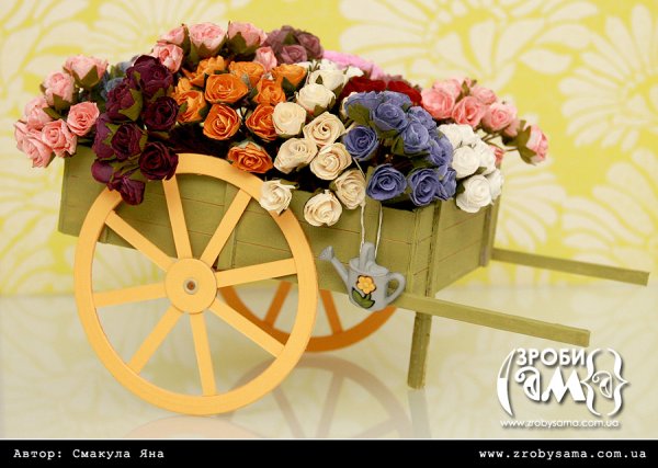 Клумба в деревенском стиле