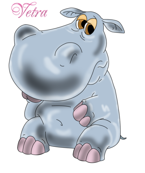 Гранни набор алмазной вышивки маленький Бегемотик (ag002) 38х27 см