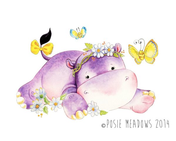 Бегемотики мультяшные