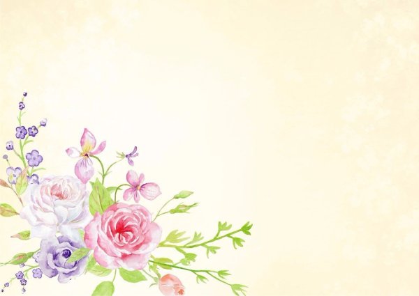 Цветочный фон для визитки