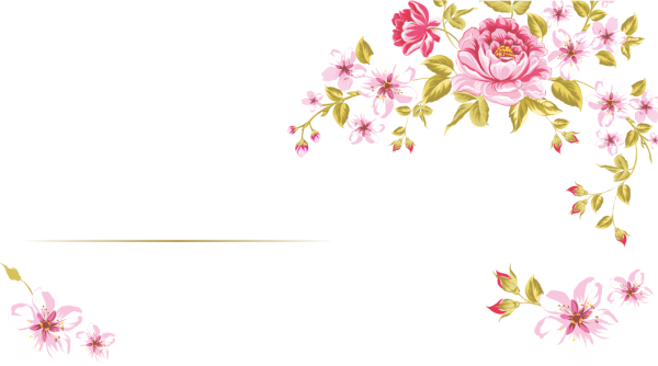 Макет визитки с цветами