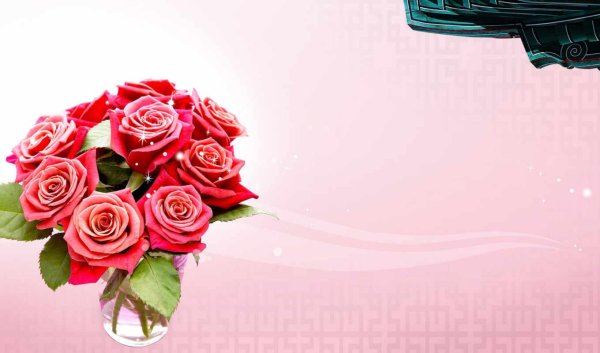 Фон для визитки с цветами