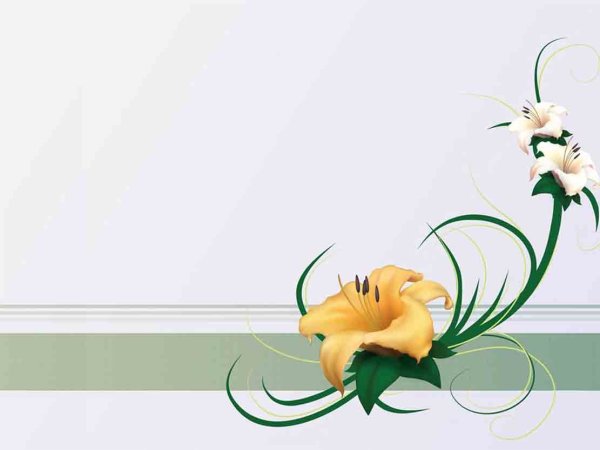 Макет открытки с букетом