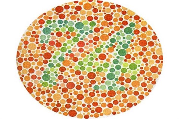 Цифры в кружочках для проверки зрения