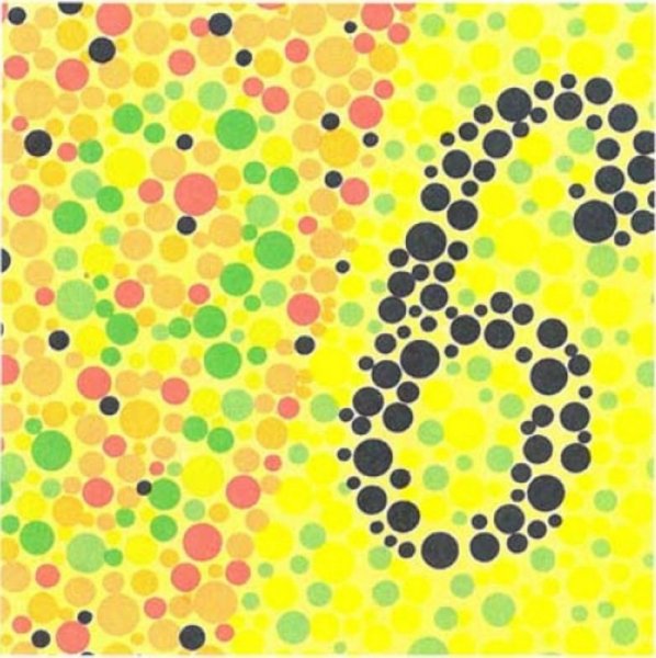 Цифры для проверки зрения цвета