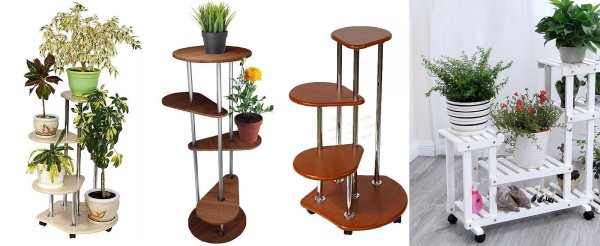 Подставка для цветов напольная высокая