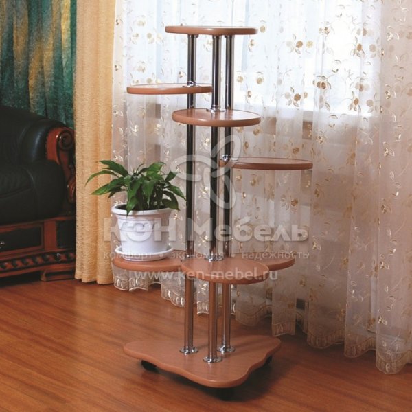 Деревянные полки для цветов