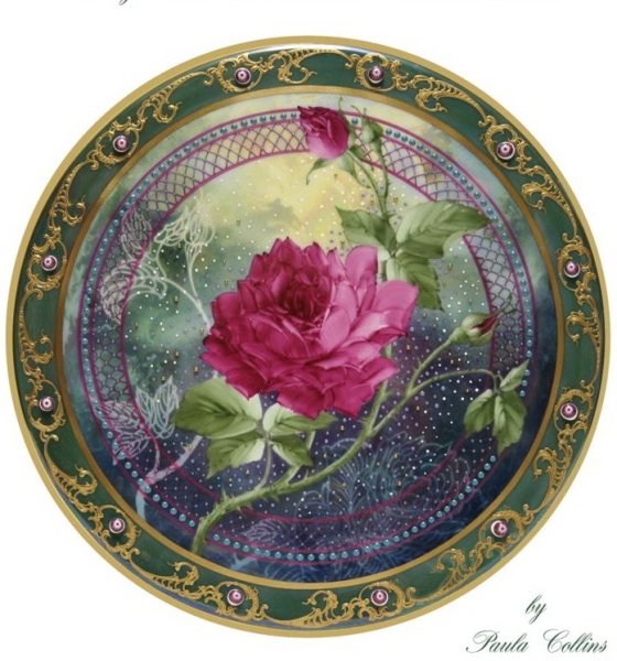 Паула Коллинз роспись по фарфору