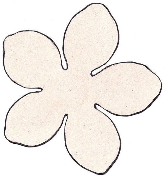 Цветочки яблони для вырезания