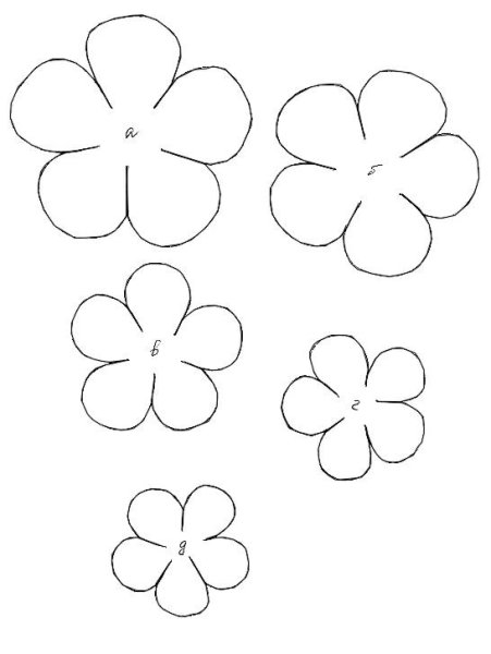 Цветы шаблоны для вырезания