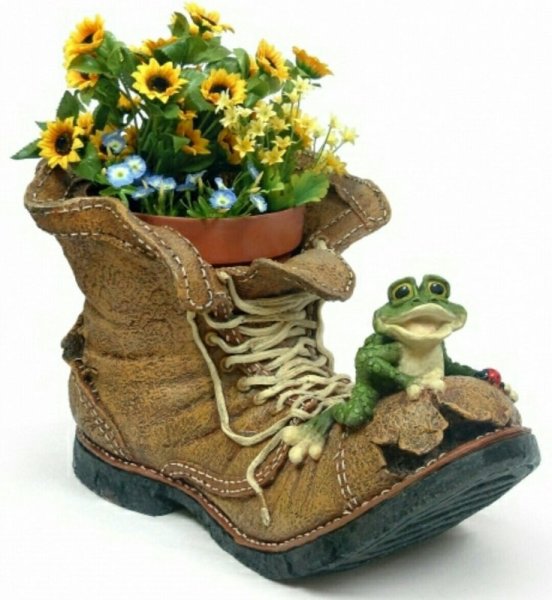 Цветы в ботинках