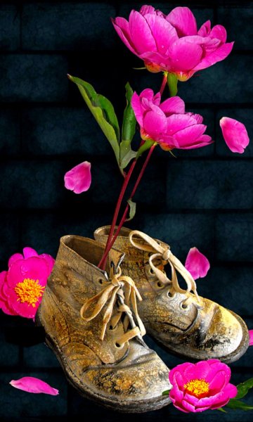 Обувь с цветами