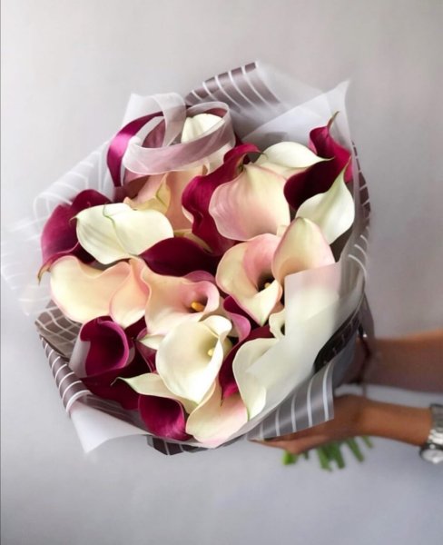 Букеты микс с каллами
