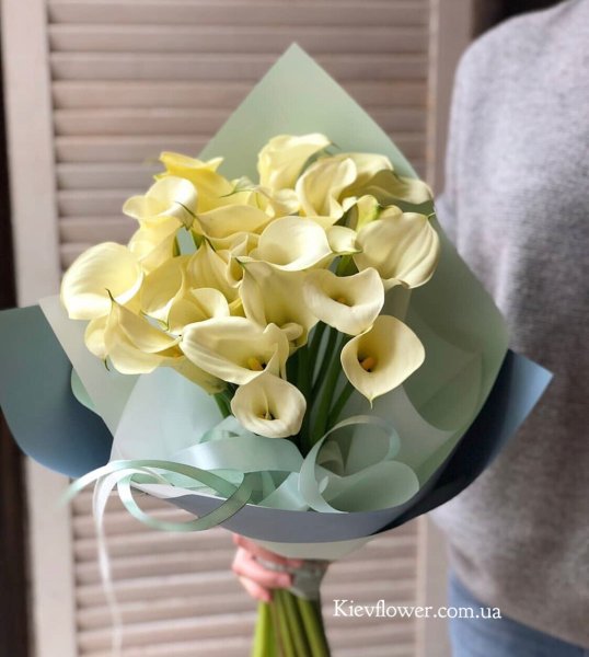 Букет "каллы и Краспедия"