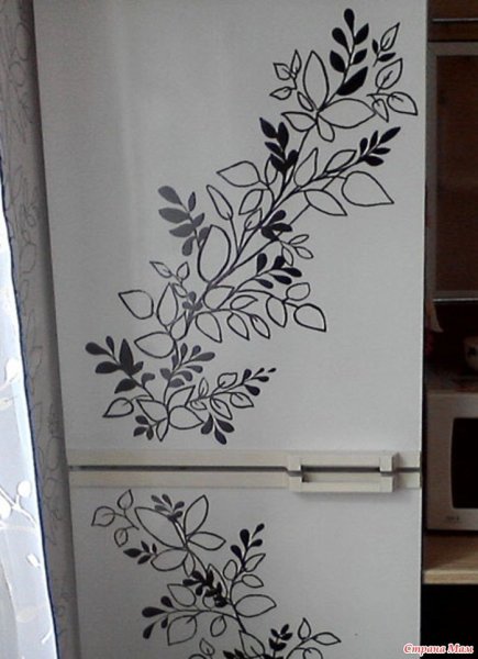 Самоклеящиеся наклейки на холодильник