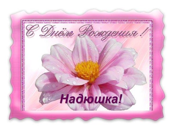 Поздравления с днем рождения Надюшка