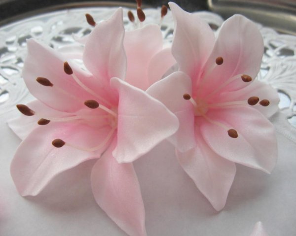 Плюмерия из вафельной бумаги