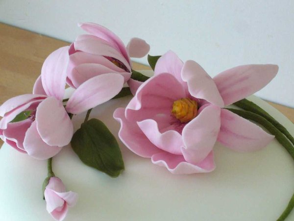 Цветы из мастики