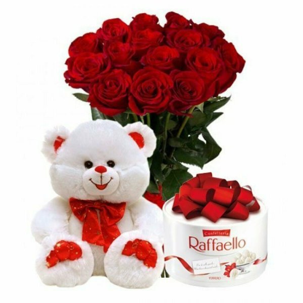 Плюшевый мишка розы Рафаэлло