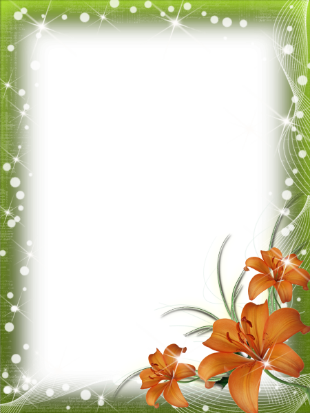 Яркая Цветочная рамка