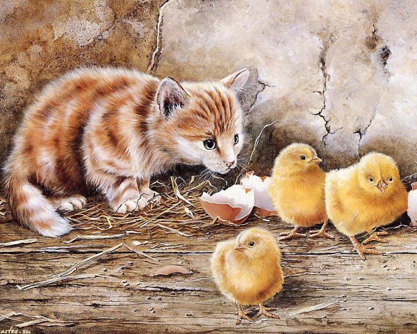 Звери весной для дошкольников