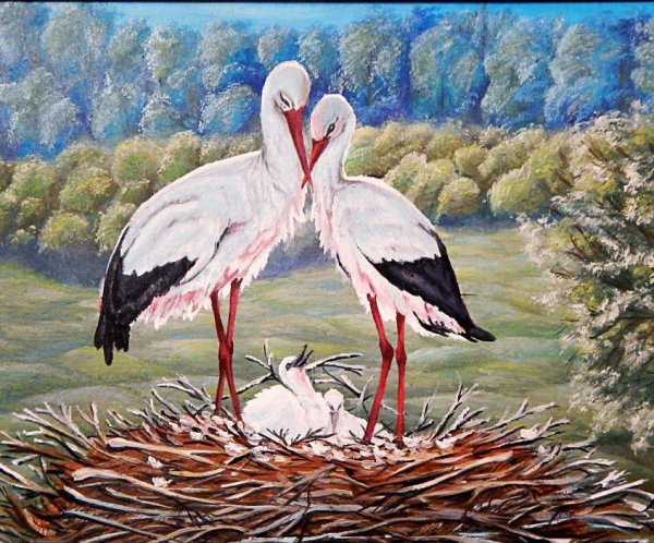 Канг Юнг Хо художник картины Журавли