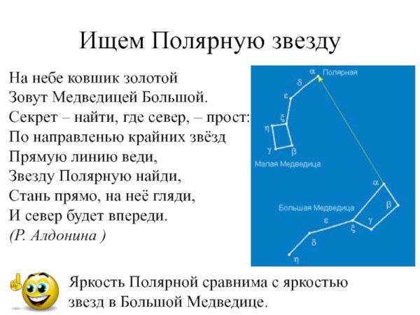 Большая Медведица название звезд на схеме