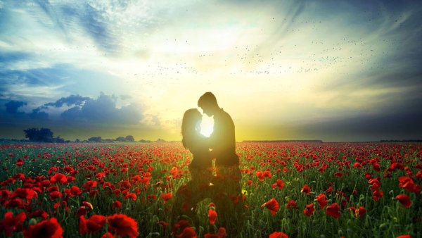 Пара на рассвете