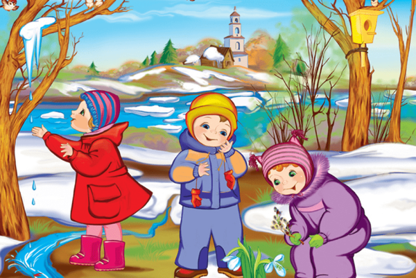 Картина Весна для детей