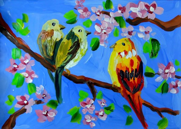 Весенние рисунки