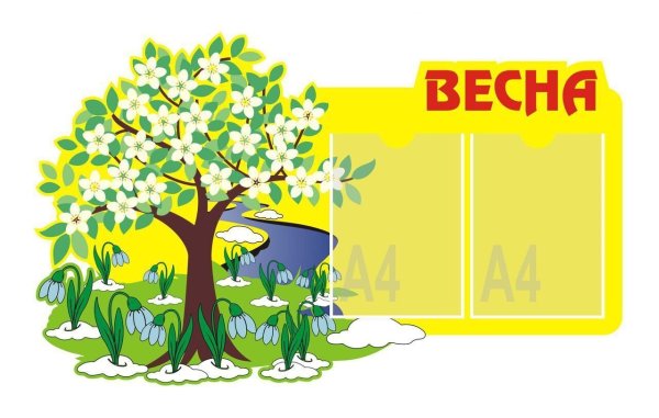 Весенние плакаты для детского сада