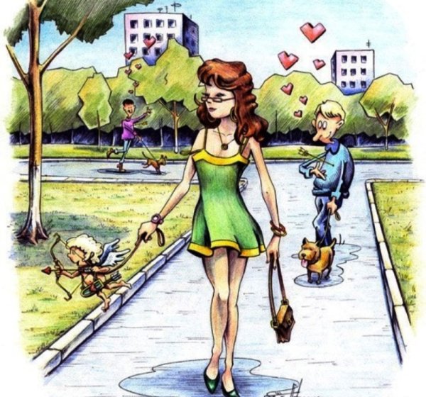 Весна карикатура