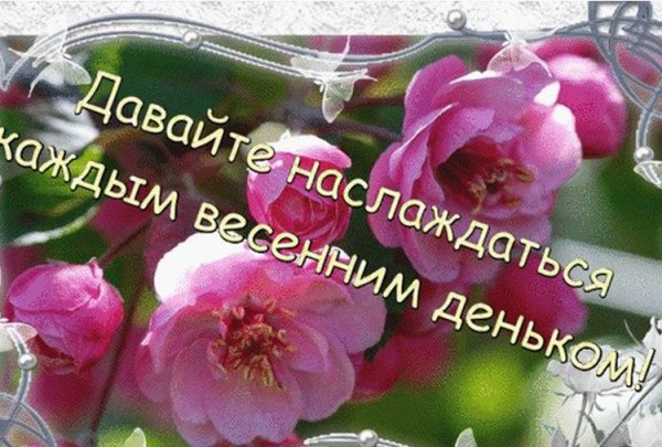 Доброго весеннего дня субботы
