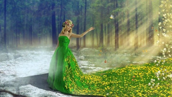 Красивые иллюстрации с зимой в городе