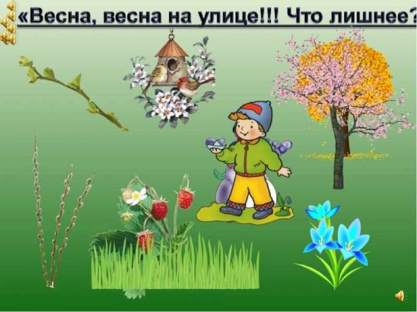 Признаки весны для дошкольников