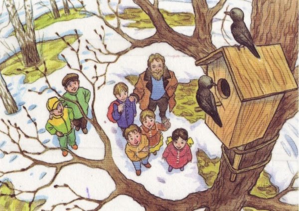 Птички в гнезде