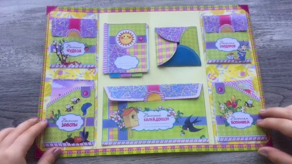 Кармашки для лэпбука Весна