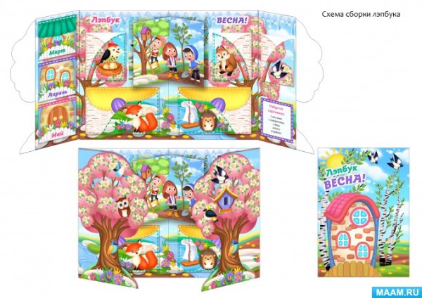 Фон для лэпбука Весна