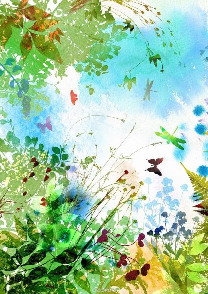 Акварельный фон