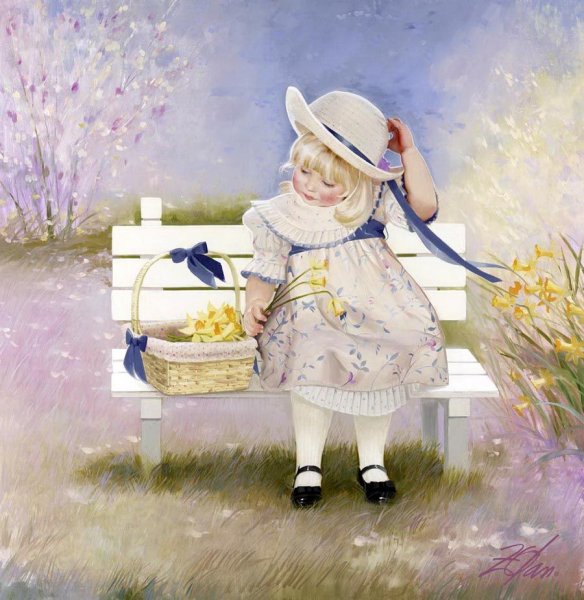 Девушка в венке