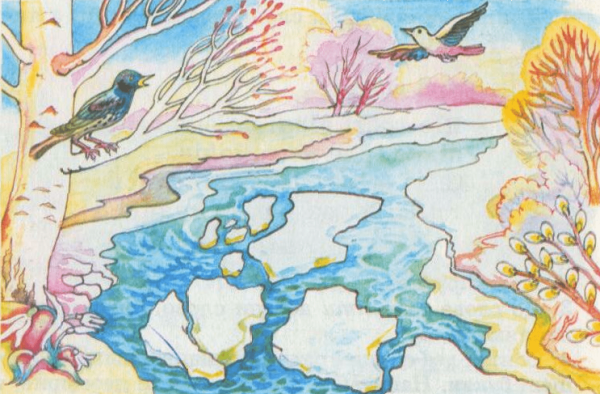 Весенние рисунки