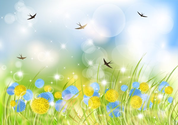 Летний фон векторный