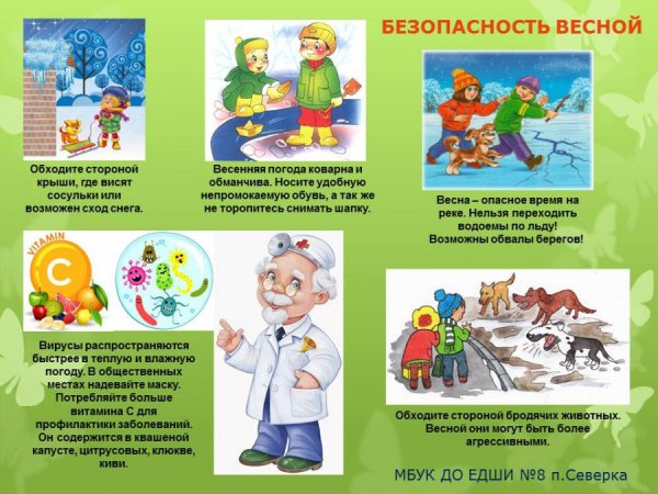 Безопасность на весенних каникулах