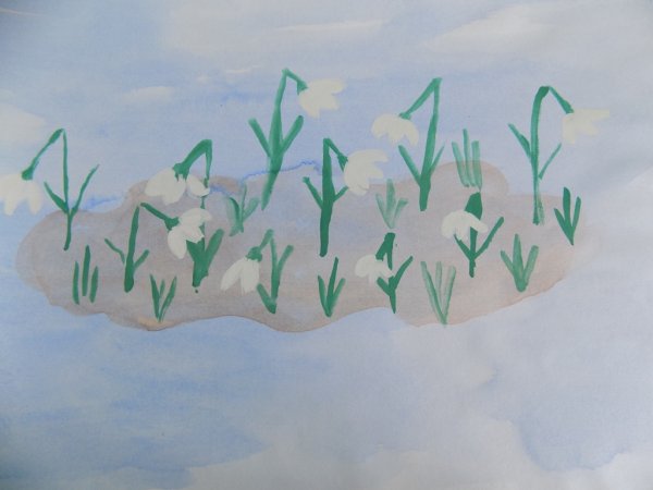 Рисование для дошкольников Весна