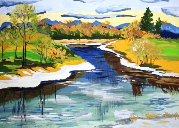 Картина Рахманинова весенние воды