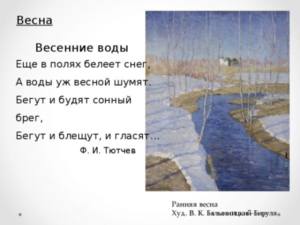 Олег Молчанов художник - Талая вода