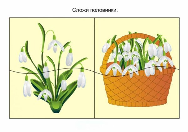 Пазлы Весна для дошкольников